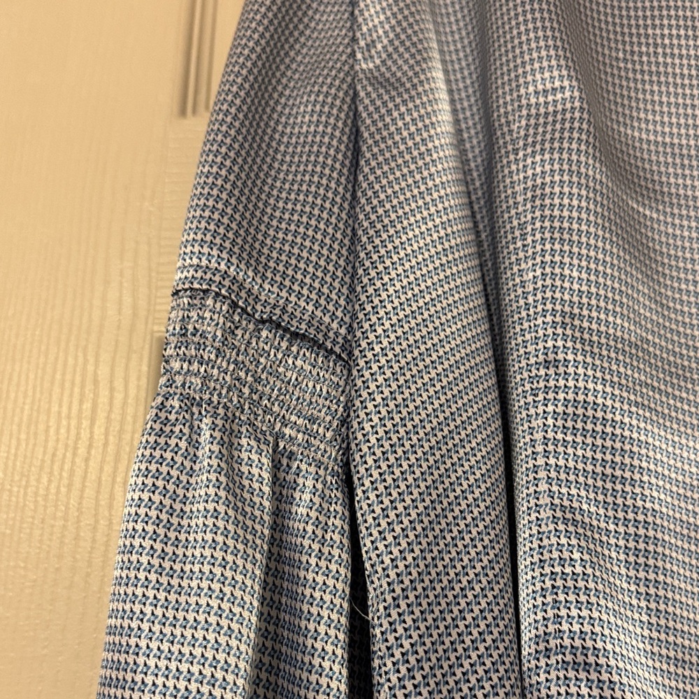 Cato Blue Checkered Blouse - Picture 3 of 4